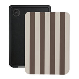 Kobo Clara BW / Clara Colour Hoesje - Vegan Saffiano Leren Sleep Cover - Met Handband en Auto Wake/Sleep - Café au Lait