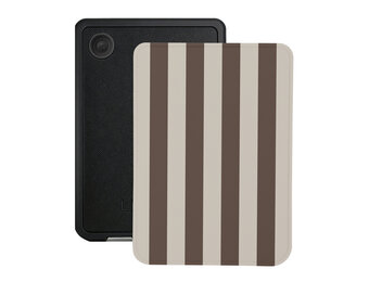 Lunso Kobo Clara BW / Clara Colour hoesje (6 inch) - Vegan Saffiano Leren Sleep Cover - Café au Lait