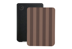Lunso Kobo Clara BW / Clara Colour hoesje (6 inch) - Vegan Saffiano Leren Sleep Cover - Espresso