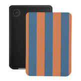 Kobo Clara BW / Clara Colour Hoesje - Vegan Saffiano Leren Sleep Cover - Met Handband en Auto Wake/Sleep - Rusty Blue