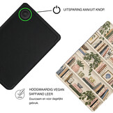 Kobo Clara BW / Clara Colour Hoesje - Vegan Saffiano Leren Sleep Cover - Met Handband en Auto Wake/Sleep - Libris