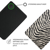 Kobo Clara BW / Clara Colour Hoesje - Vegan Saffiano Leren Sleep Cover - Met Handband en Auto Wake/Sleep - Untamed