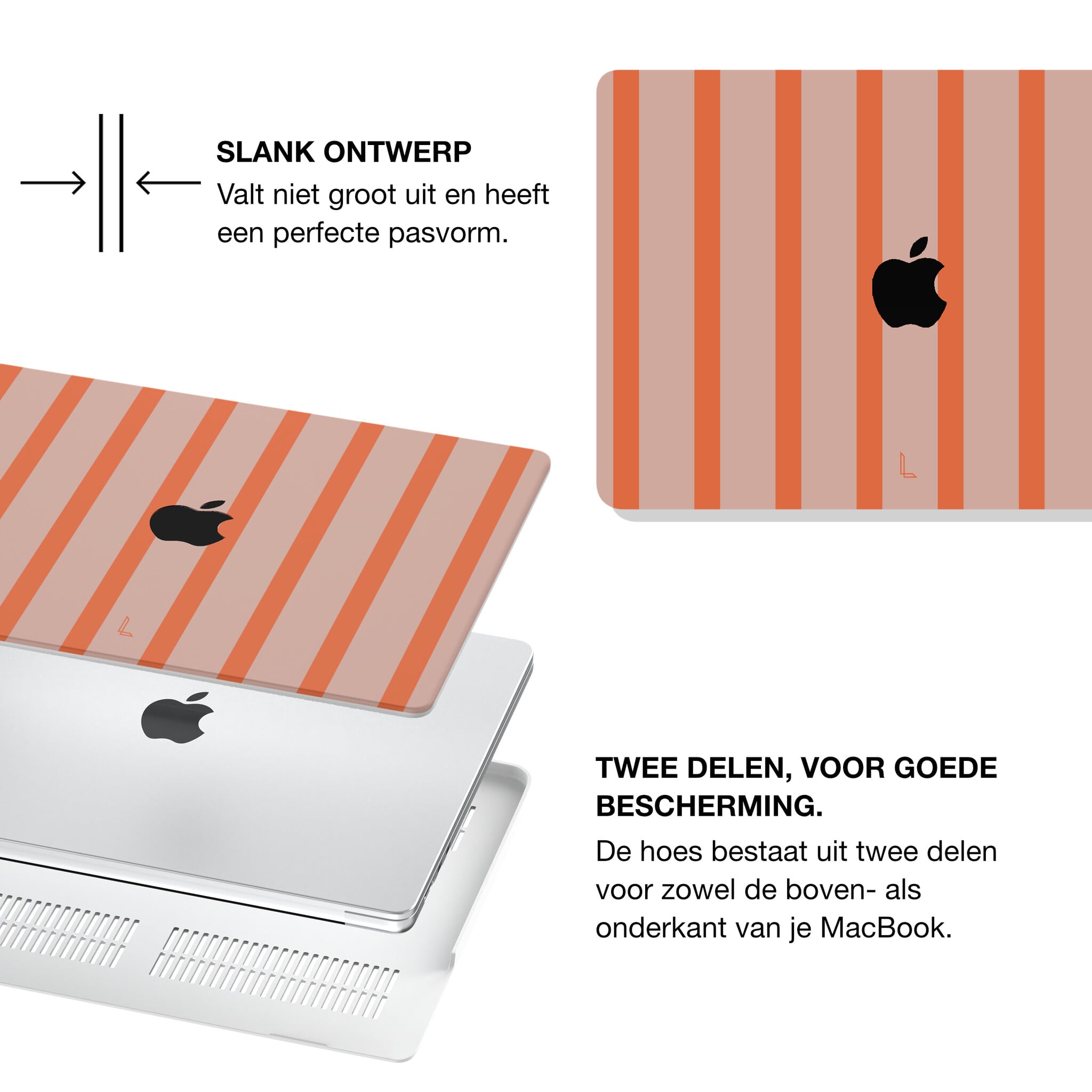 MacBook Neo cover hoes case - Tangerine Blush