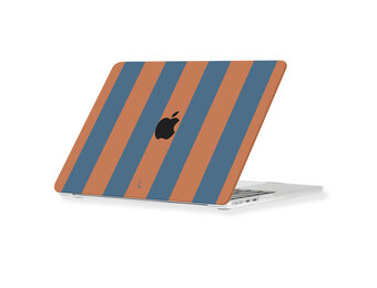 Lunso MacBook Air 13 inch (2022-2026) cover hoes - case - Rusty Blue