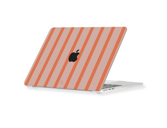 Lunso MacBook Air 13 inch (2022-2026) cover hoes - case - Tangerine Blush