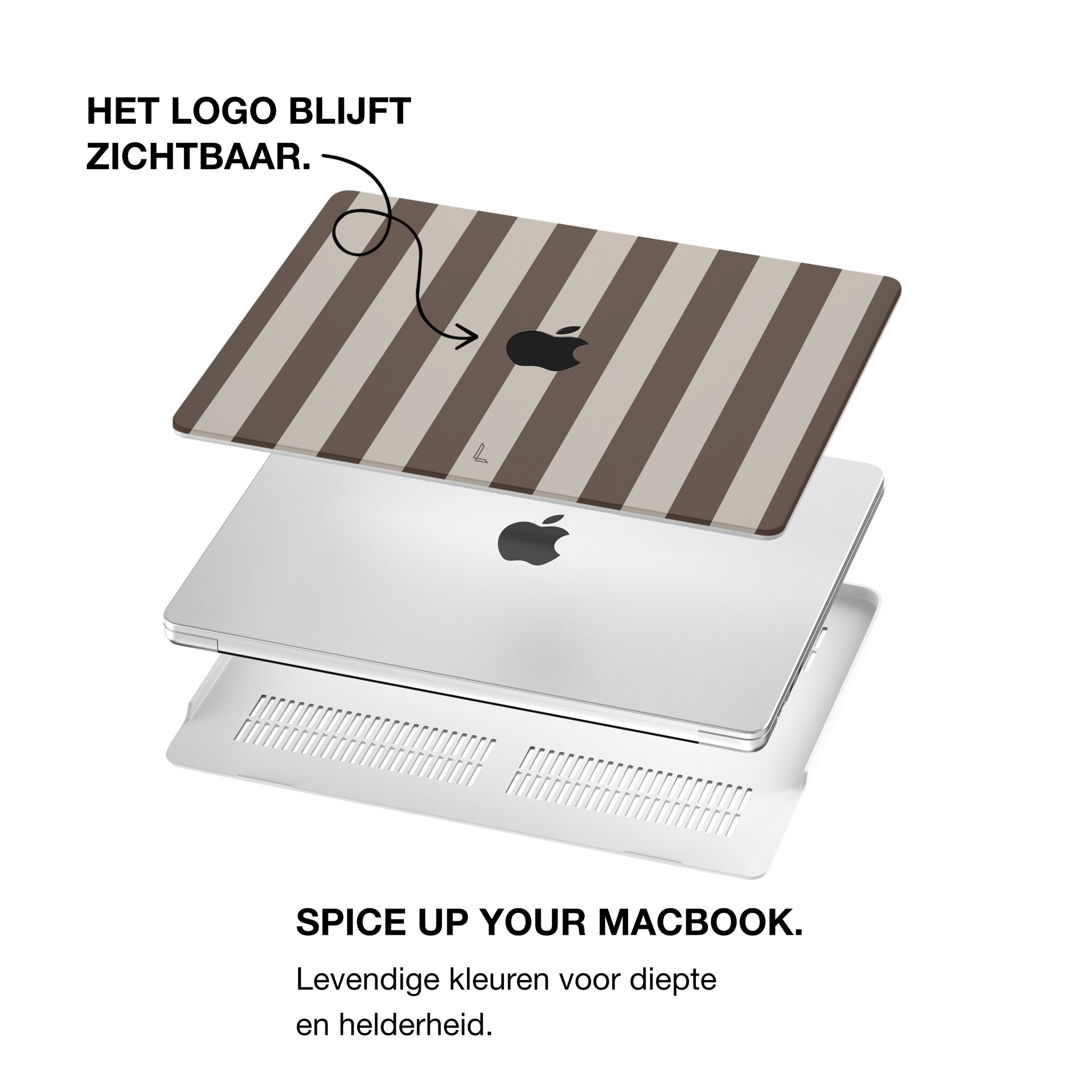 MacBook Air 15 inch (2023-2026) cover hoes case - Café au Lait
