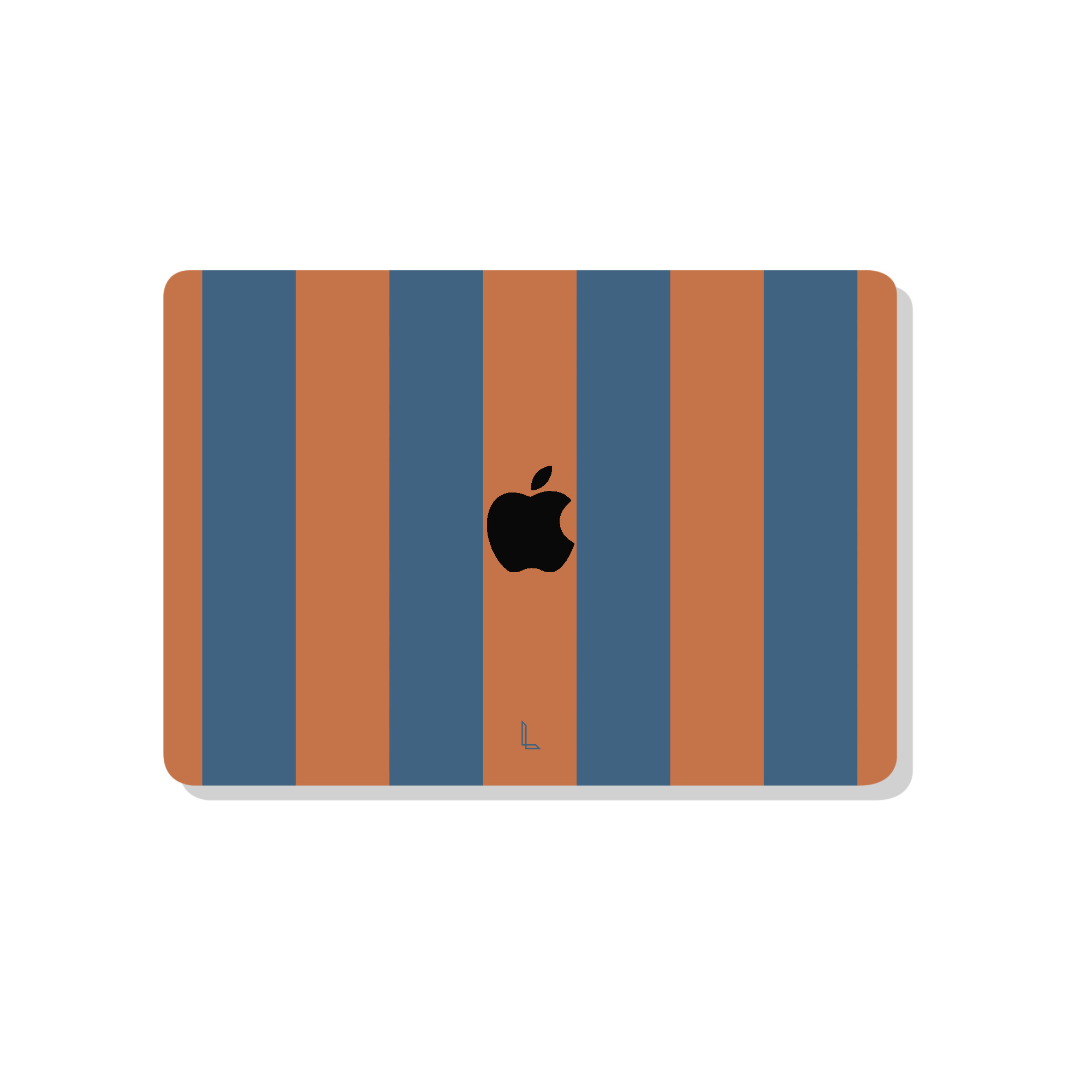 MacBook Air 15 inch (2023-2026) cover hoes case - Rusty Blue