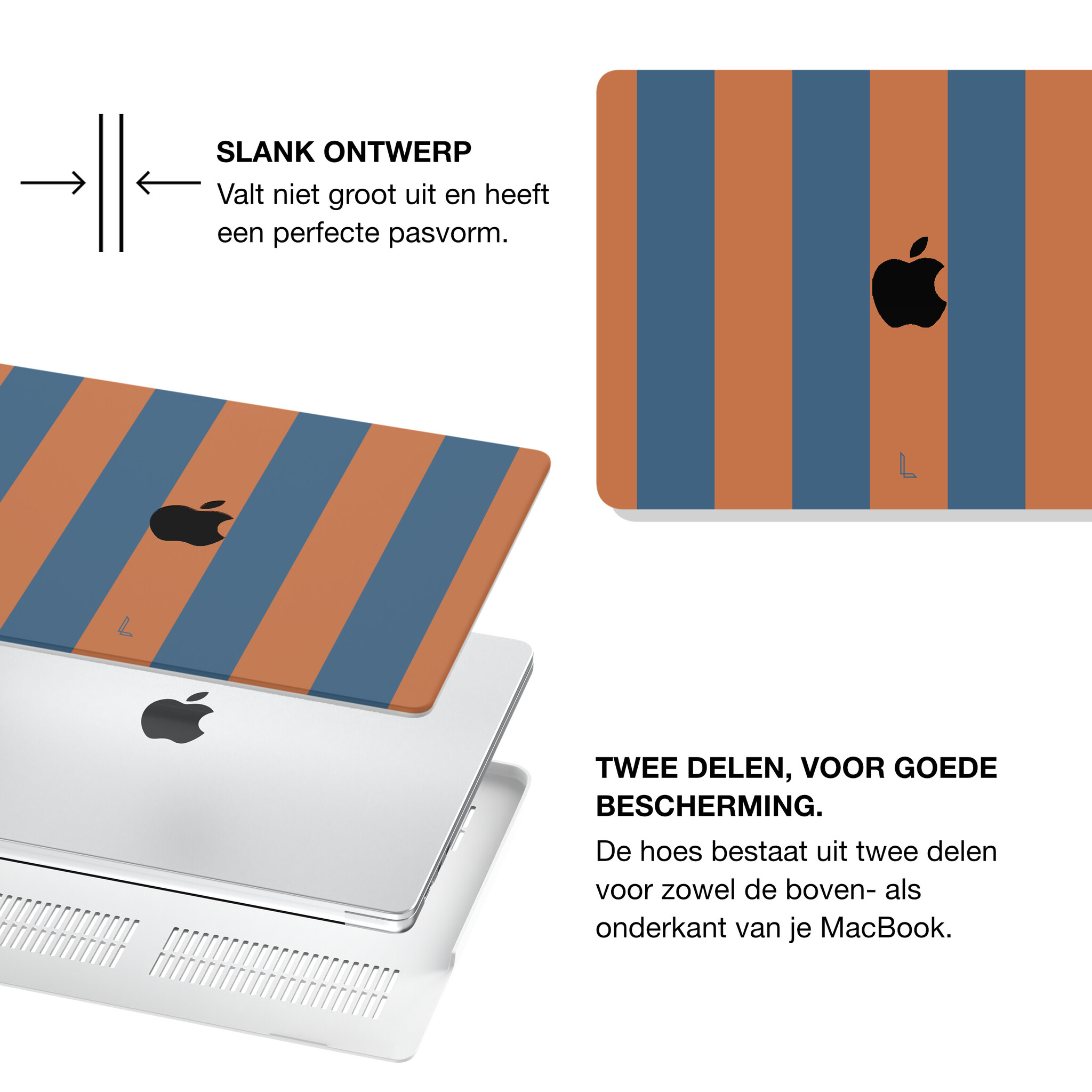 MacBook Pro 14 inch (2021-2026) cover hoes - Rusty Blue