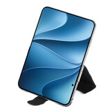 iPhone Duo hoesje - Slim bookcase met pasjeshouder en standaard - Zwart