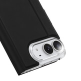iPhone Duo hoesje - Slim bookcase met pasjeshouder en standaard - Zwart