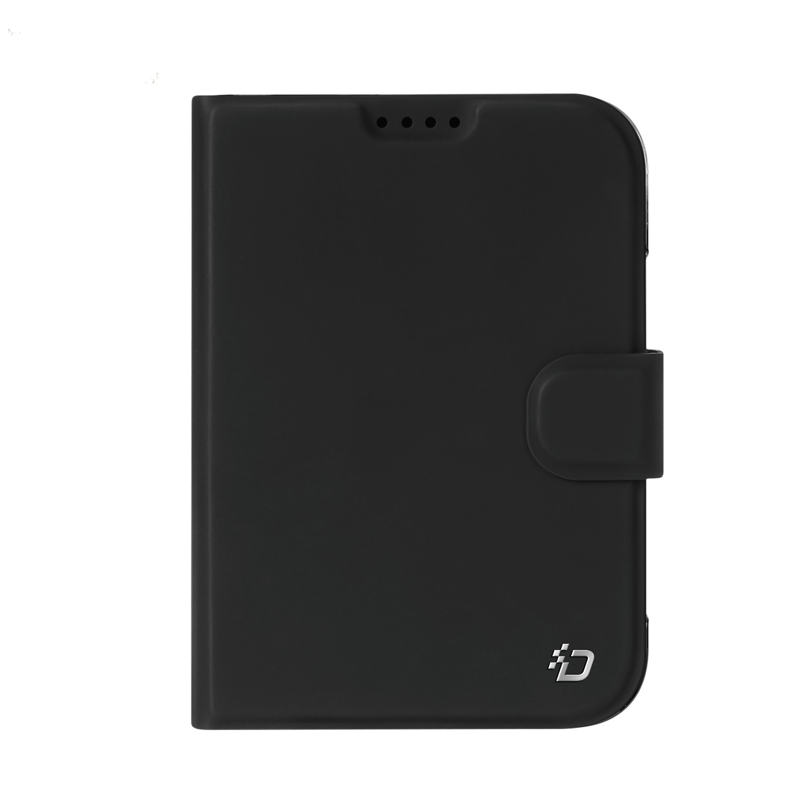 iPhone Duo hoesje - Slim bookcase met pasjeshouder en standaard - Zwart
