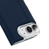 iPhone Duo hoesje - Slim bookcase met pasjeshouder en standaard - Blauw