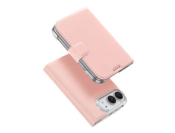 Dux Ducis iPhone Duo - Slim bookcase hoesje - Lichtroze