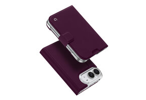 Dux Ducis iPhone Duo - Slim bookcase hoesje - Burgundy