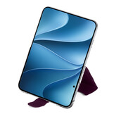 iPhone Duo hoesje - Slim bookcase met pasjeshouder en standaard - Burgundy