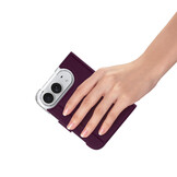 iPhone Duo hoesje - Slim bookcase met pasjeshouder en standaard - Burgundy