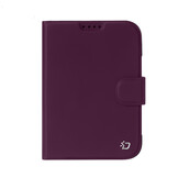 iPhone Duo hoesje - Slim bookcase met pasjeshouder en standaard - Burgundy