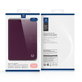 iPhone Duo hoesje - Slim bookcase met pasjeshouder en standaard - Burgundy