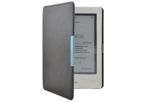 Lunso - Kobo Touch 1 (6 inch) - flip hoesje - Zwart