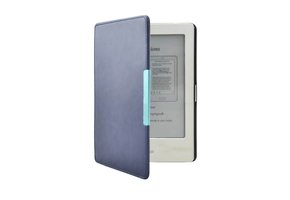 Lunso - Kobo Touch 1 (6 inch) - flip hoesje - Blauw