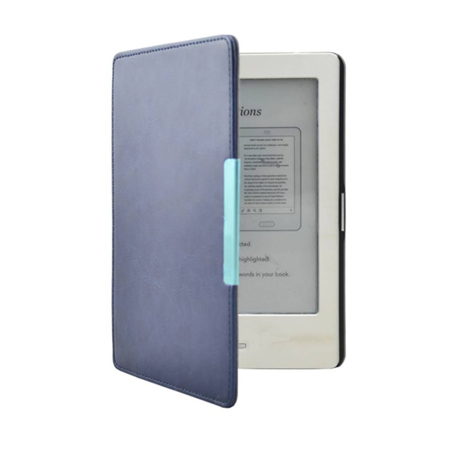 Lunso flip hoesje blauw voor de Kobo Touch 1 (6 inch)