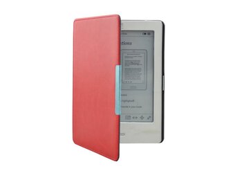 Lunso - Kobo Touch 1 (6 inch) - flip hoesje - Rood