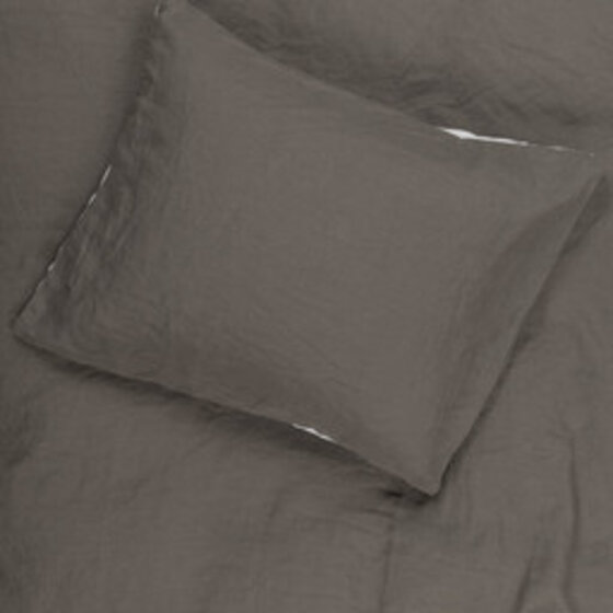 Belle pillowcase white-dark grey SALE