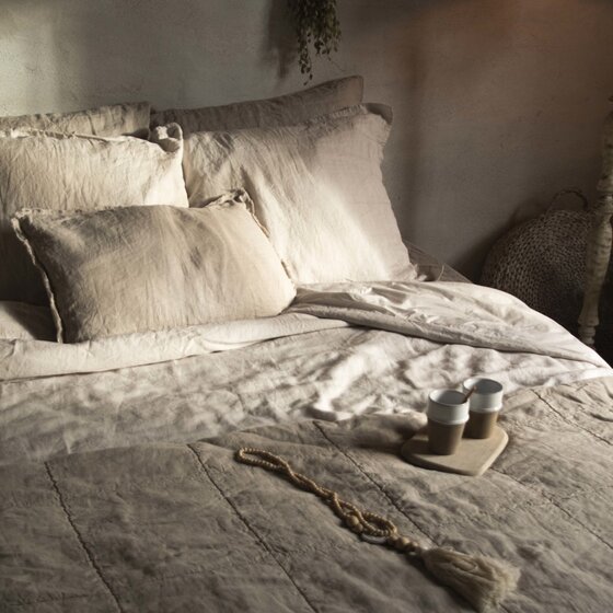 Remy duvet cover - old colors taupe/marble/powder SALE