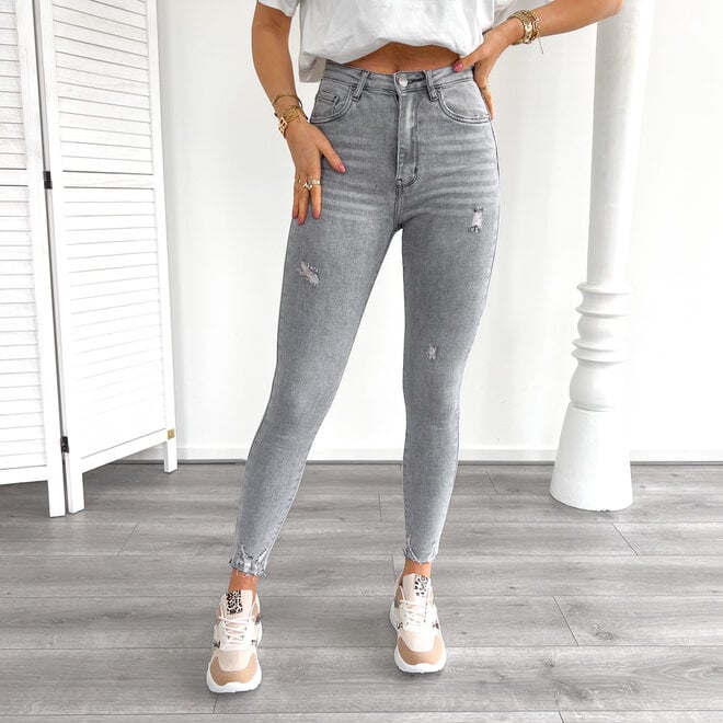 Charlotte Jeans Grijs