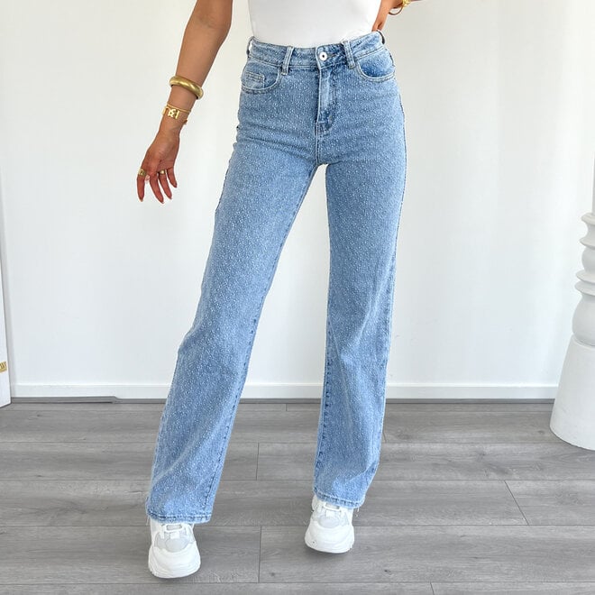 Milou Wide Leg Jeans Blauw