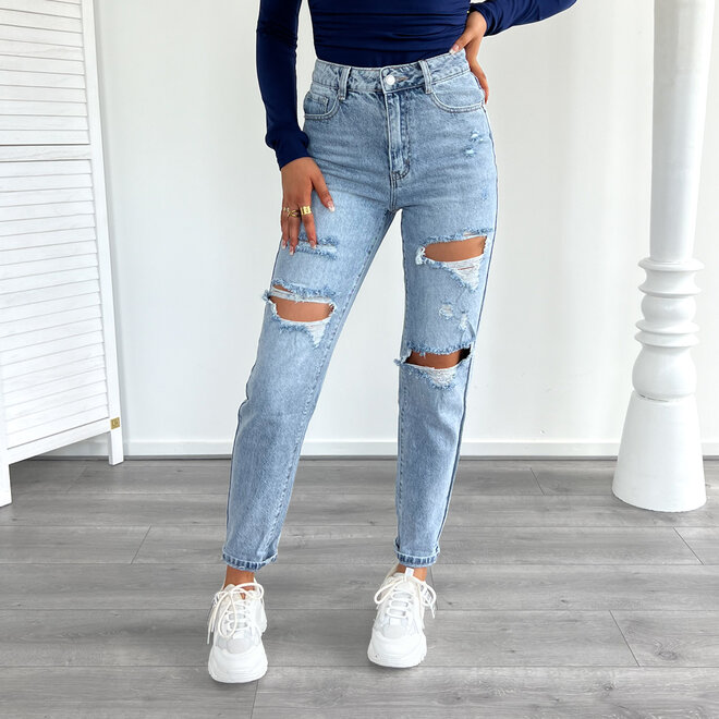 Carmen Mom Jeans Blauw