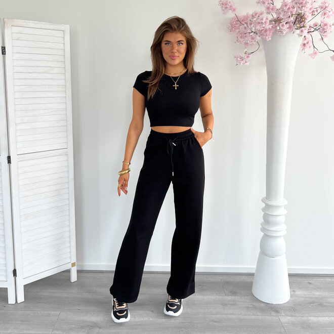 Tess Comfy Broek Zwart