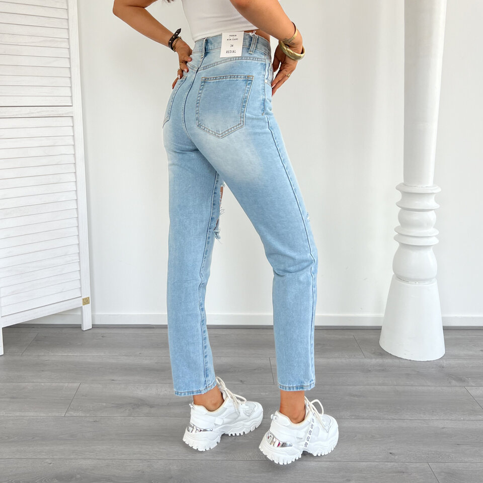 Sofie Mom Jeans Blauw