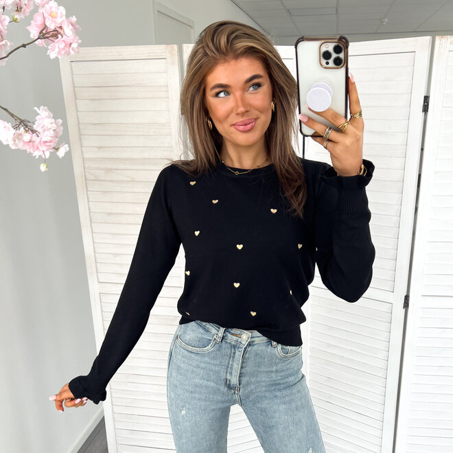 Deveny Top Zwart