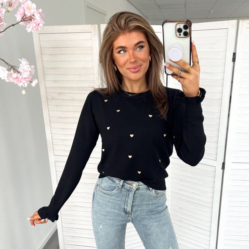 Deveny Top Zwart