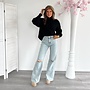 Fay Wide Leg Jeans Blauw