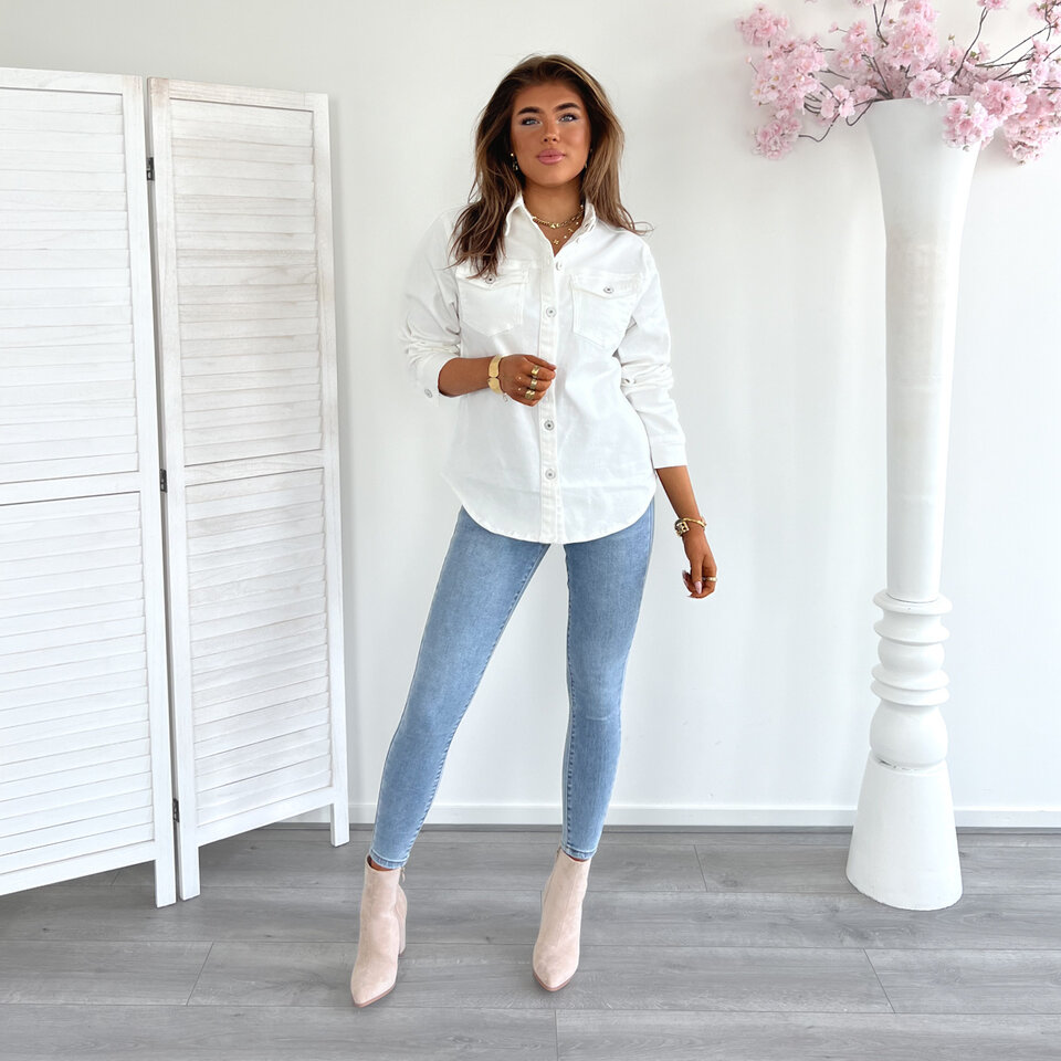Eva Blouse Jacket Wit