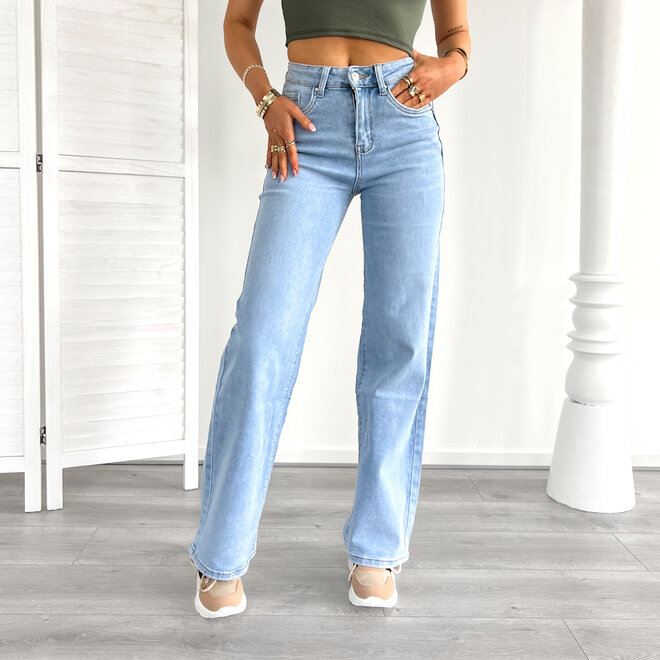 Floor Wide Leg Jeans Blauw