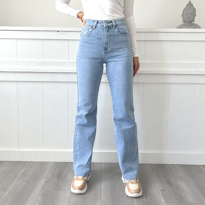 Gina Wide Leg Jeans Blauw