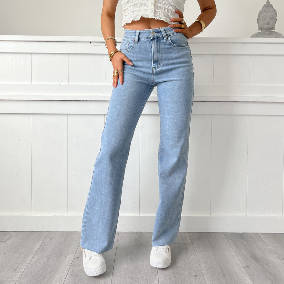 Vayen Wide Leg Jeans Blauw