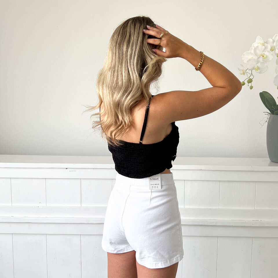 Chloe Crop Top Zwart