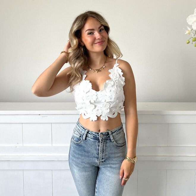 Chloe Crop Top Wit