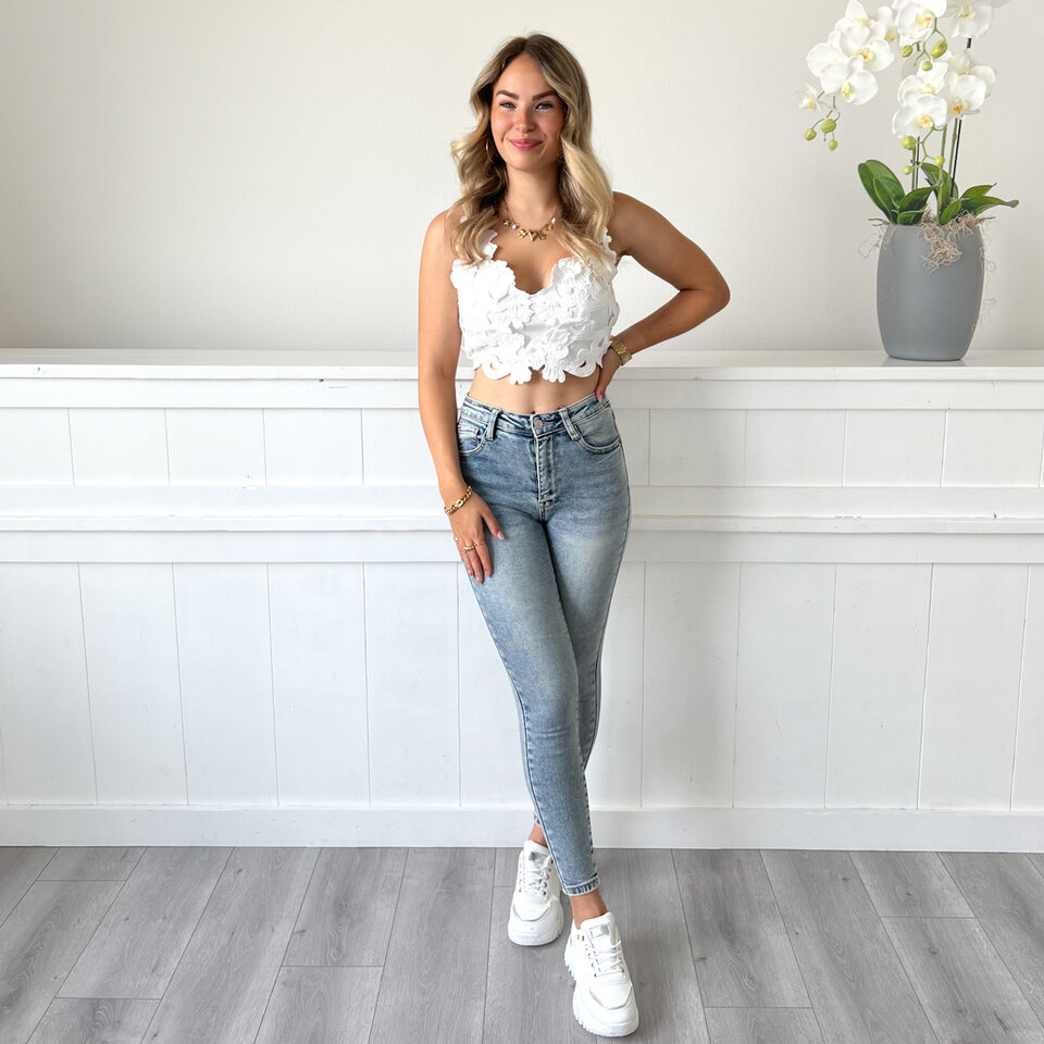 Chloe Crop Top Wit