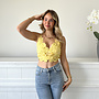 Chloe Crop Top Geel