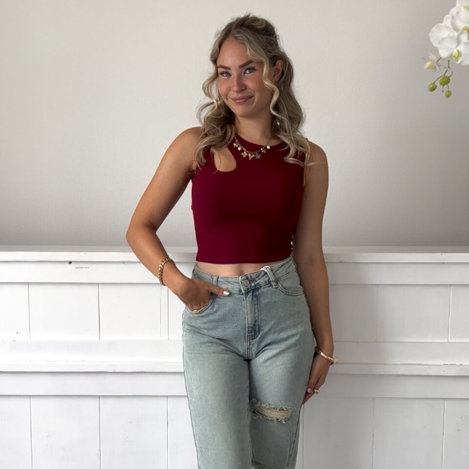 Charissa Top Bordeaux
