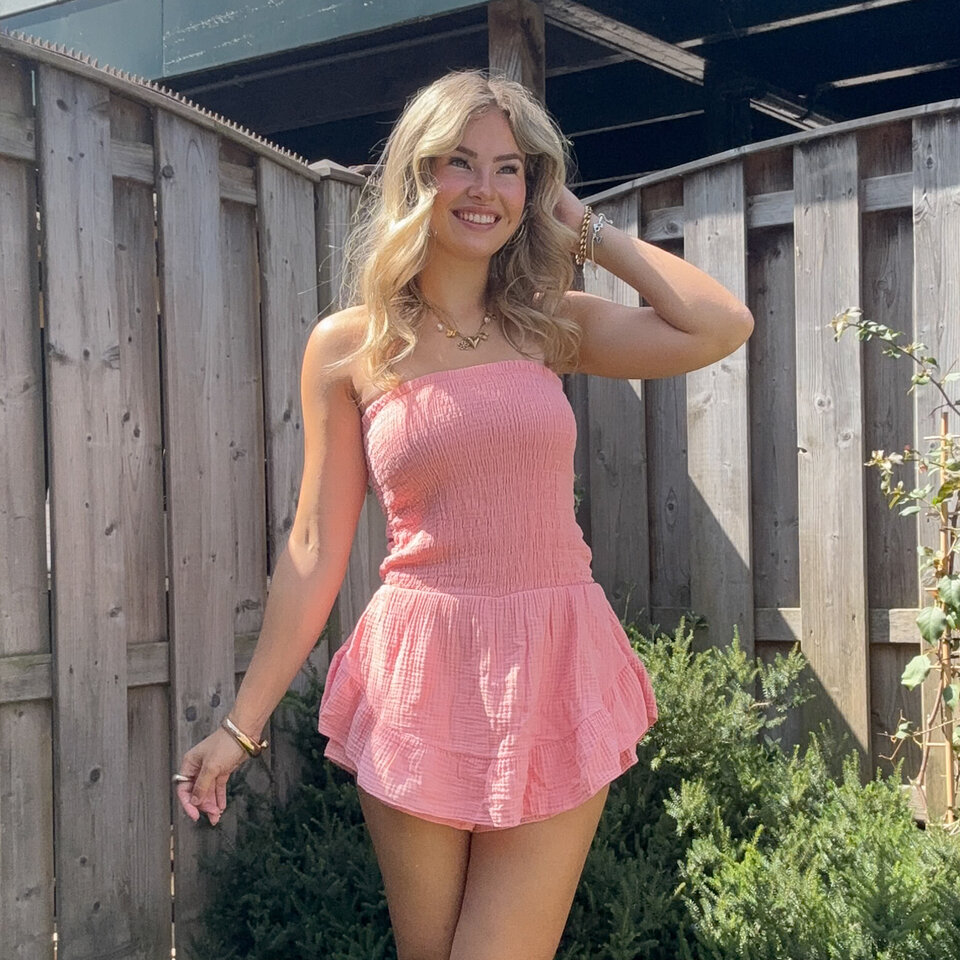 Lena Playsuit Koraal