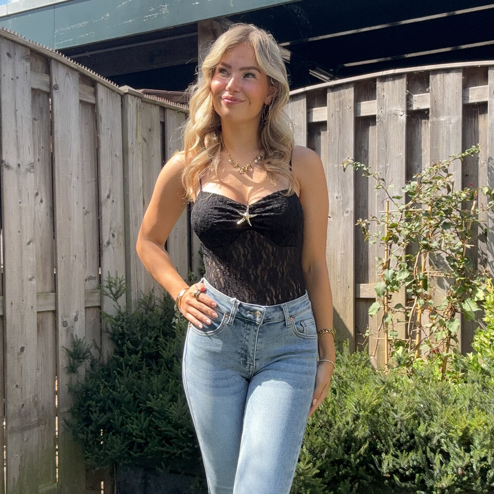 Maura Lace Body Zwart