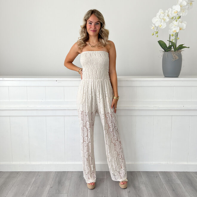 Claire Jumpsuit Beige