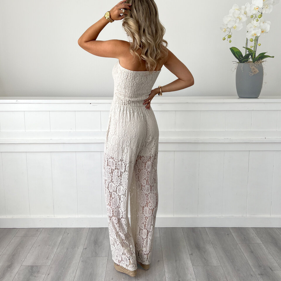 Claire Jumpsuit Beige