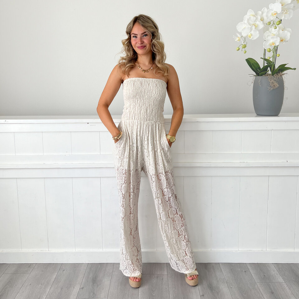 Claire Jumpsuit Beige